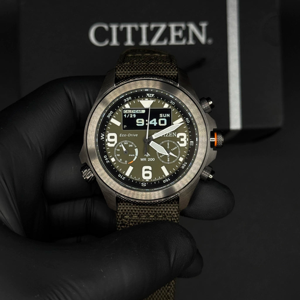 Relógio Citizen Eco Drive Land - JV1005-02w