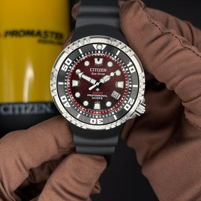 Relógio Citizen Aqualand Marine 300m Vermelho E365 - BN1024-01z