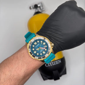 Citizen Aqualand Marine Turquoise Blue Watch - BN0162-02X